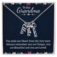 Gifts for Grandma from Grandkids Vertical Name Necklace Personalized