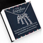 Gifts for Grandma from Grandkids Vertical Name Necklace Personalized