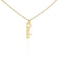 Gifts for Grandma from Grandkids Vertical Name Necklace Personalized