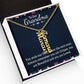 Gifts for Grandma from Grandkids Vertical Name Necklace Personalized