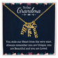 Gifts for Grandma from Grandkids Vertical Name Necklace Personalized