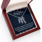 Gifts for Grandma from Grandkids Vertical Name Necklace Personalized