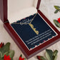 Gifts for Grandma from Grandkids Vertical Name Necklace Personalized