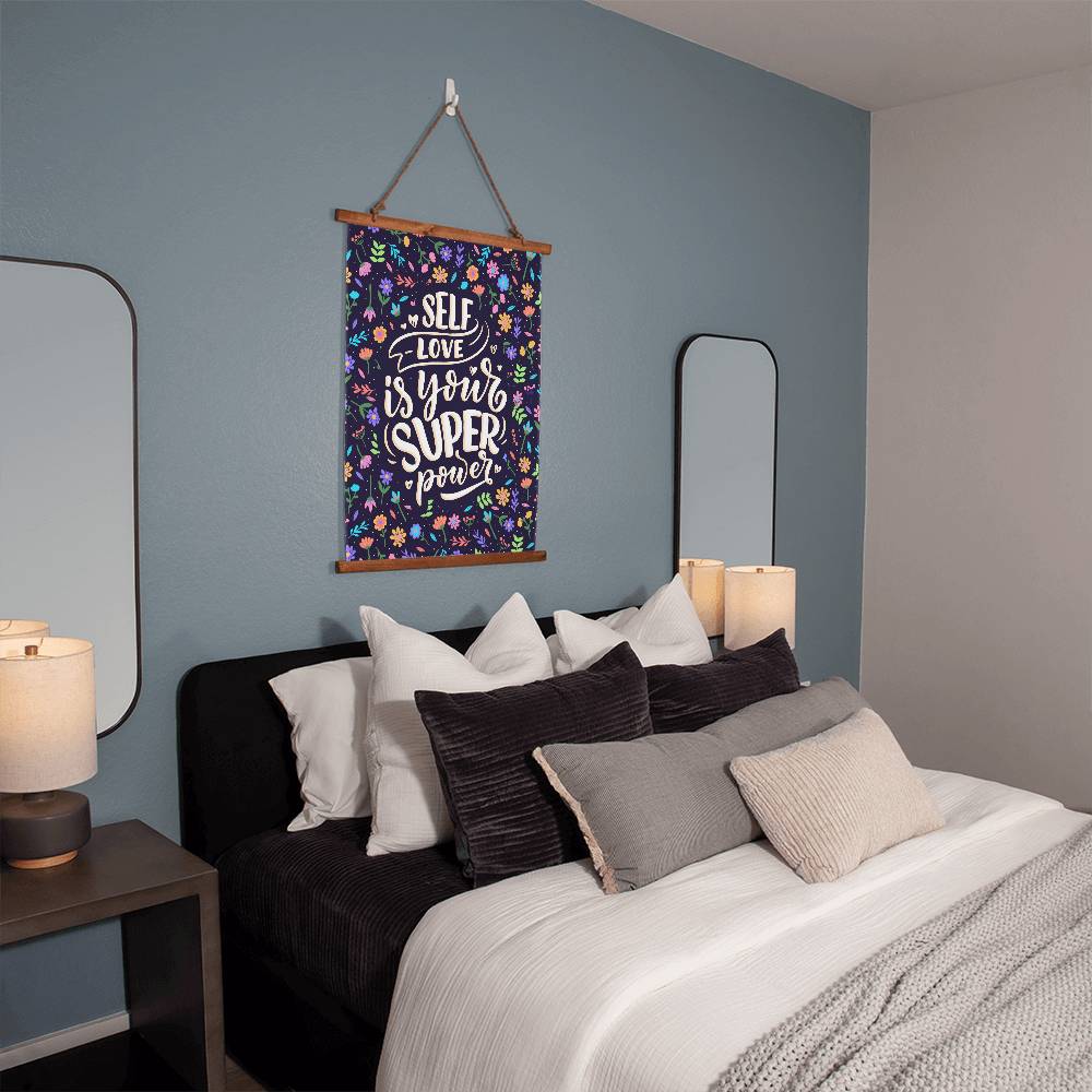 Tapiz de pared con afirmación de amor propio
