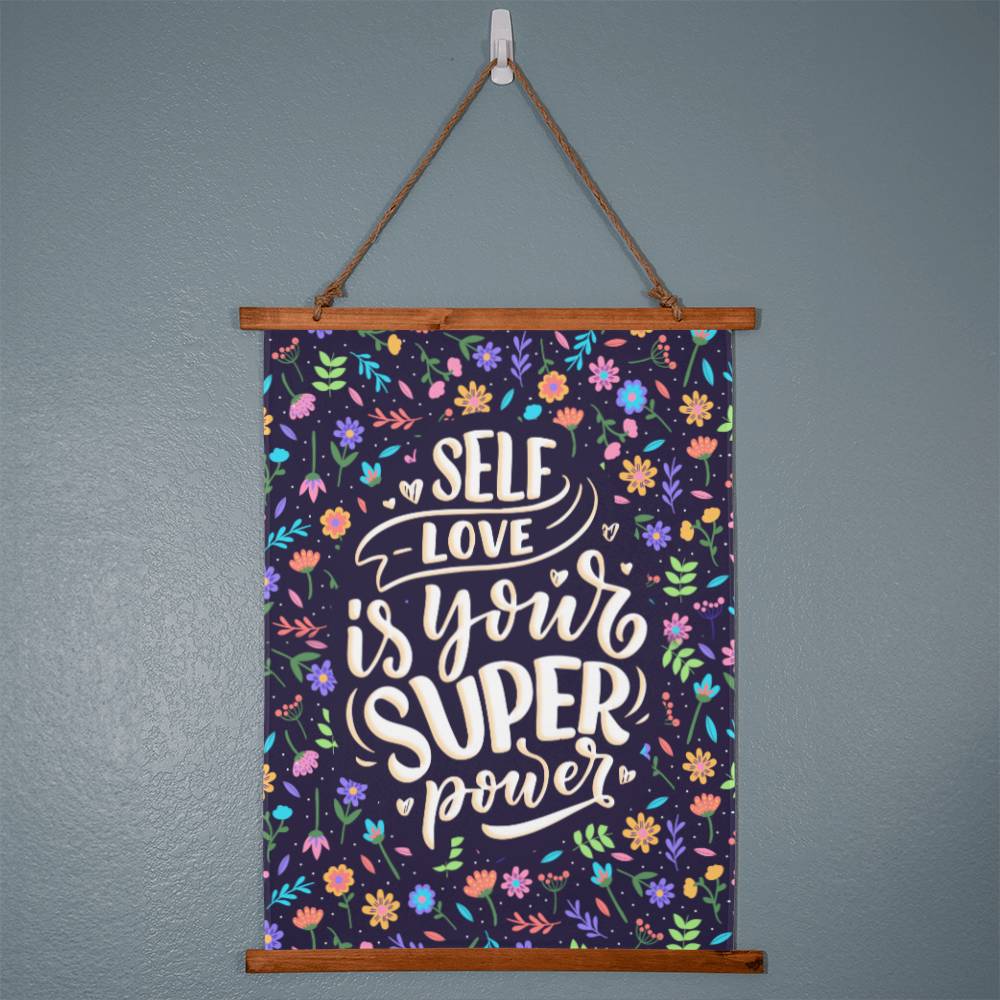 Tapiz de pared con afirmación de amor propio