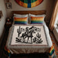 Western Cowgirl Women Fringe Cotton Blanket