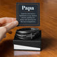 Gifts for Papa Cross Pendent Leather Bracelet, Gifts for Dad Gifts for Grandpa