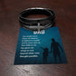Gift for Dad Leather Cross Bracelet, Dad Birthday Christmas Gift