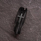 Gift for Dad Leather Cross Bracelet with Message Card, Dad Gifts Birthday Christmas