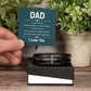Gift for Dad Leather Cross Bracelet with Message Card, Dad Gifts Birthday Christmas