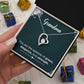 Gifts for Grandma Heart Necklace, Gifts from Grandkids
