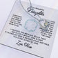Gifts to Daughter Jewelry Necklace Gift from Mom to Daughter, White or Yellow Gold Finish