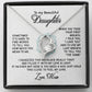 Gifts to Daughter Jewelry Necklace Gift from Mom to Daughter, White or Yellow Gold Finish
