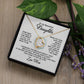 Gifts to Daughter Jewelry Necklace Gift from Mom to Daughter, White or Yellow Gold Finish