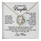 Gifts to Daughter Jewelry Necklace Gift from Mom to Daughter, White or Yellow Gold Finish