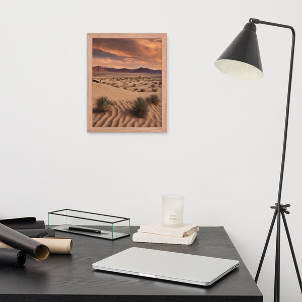 Framed Midwest Desert Poster, Desert Wall Art Decofr
