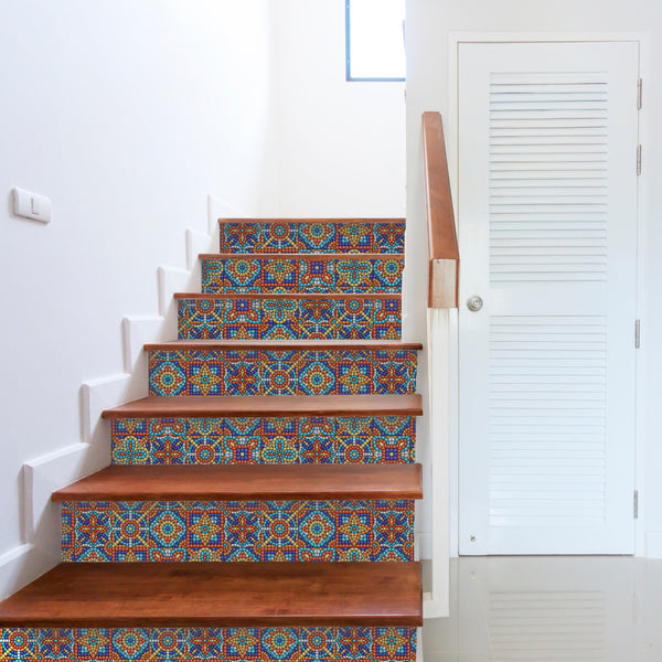 Wallpaper Panels Bold Mosaic Print Multiple Sizes, Samples Easy to Use for Any Room