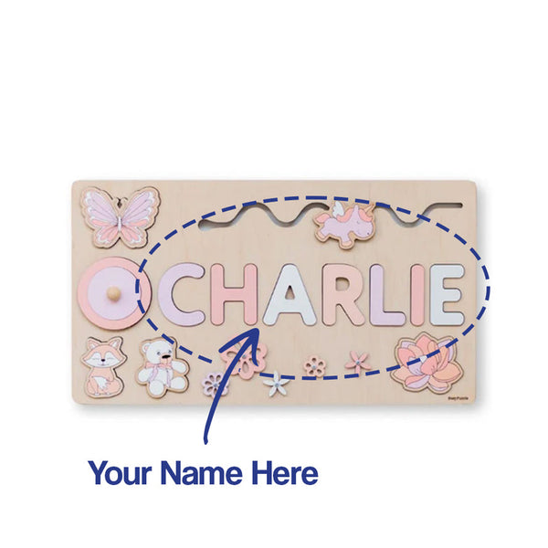 Custom Name Personalized Montessori Wooden Board