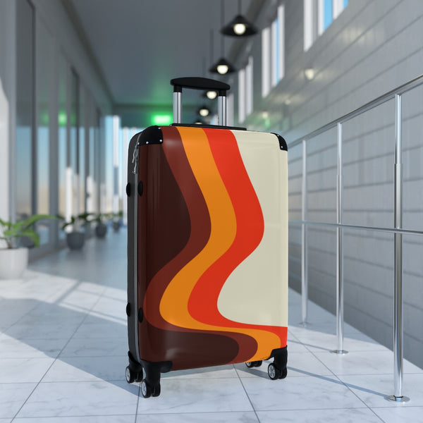 Groovy Retro Cabin Suitcase, Carry On Luggage
