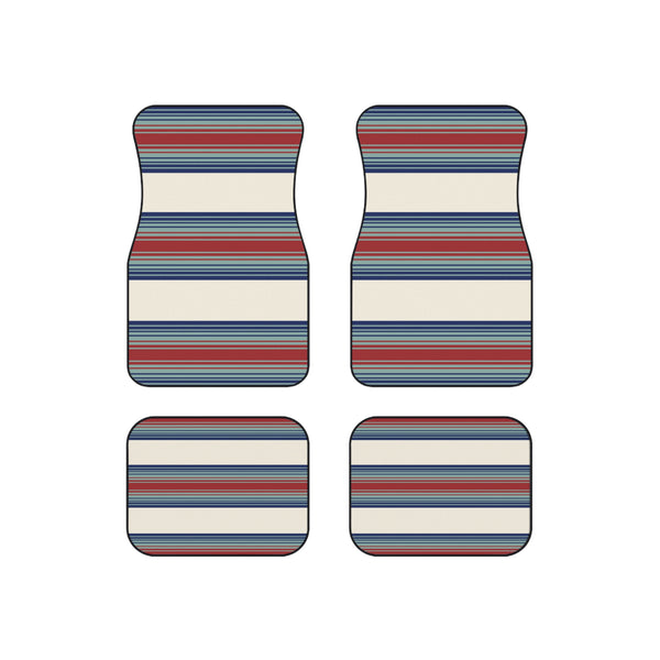 Car Mats (Set of 4) Adobe Dreams Print Striped Mats for SUV or Car