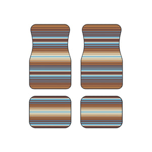 Striped Sedona Sand Mats for Car Floor Mats Set of 4 Mats for Car Boho Non Slip Car Mats