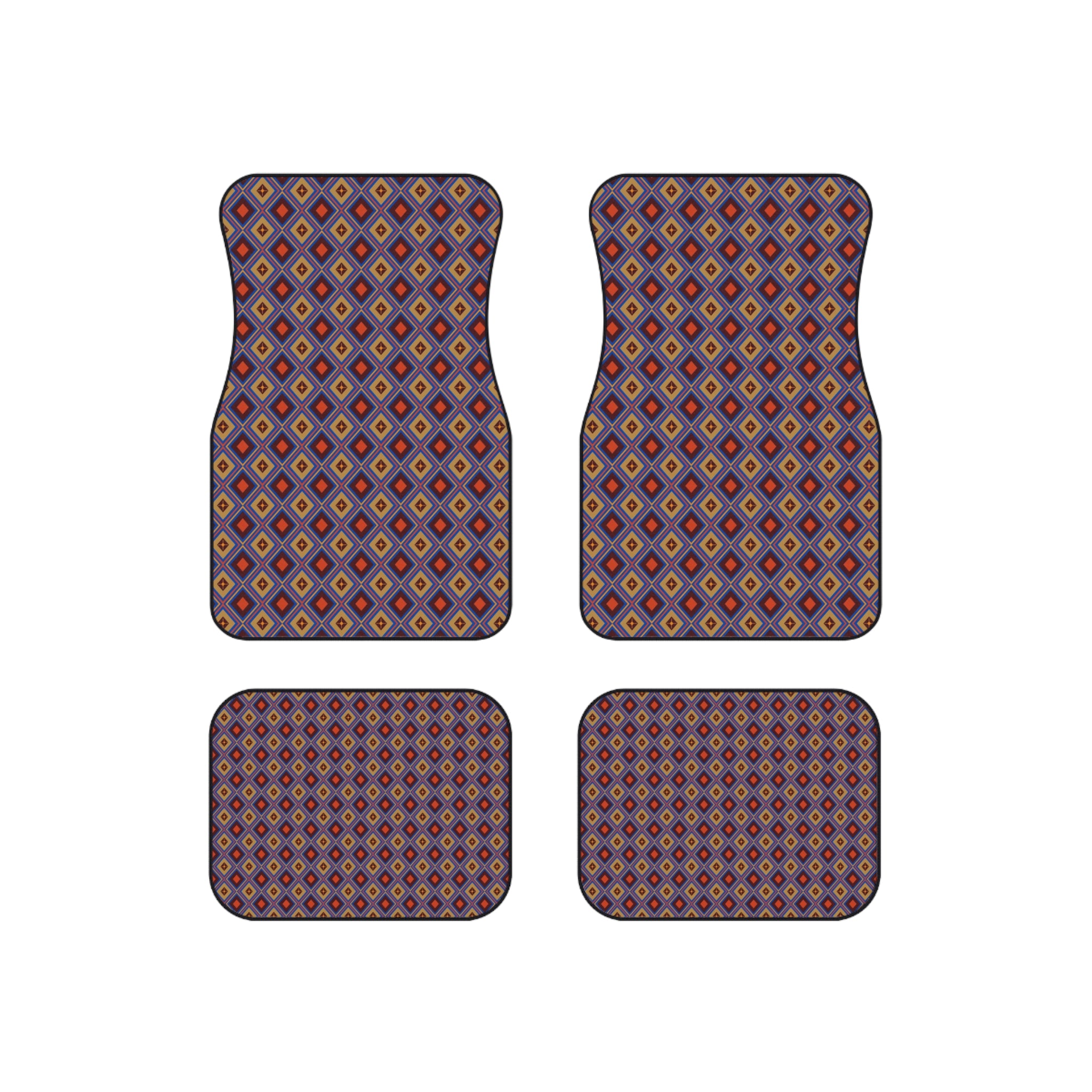 Modern Midcentury Car Mats (Set of 4)