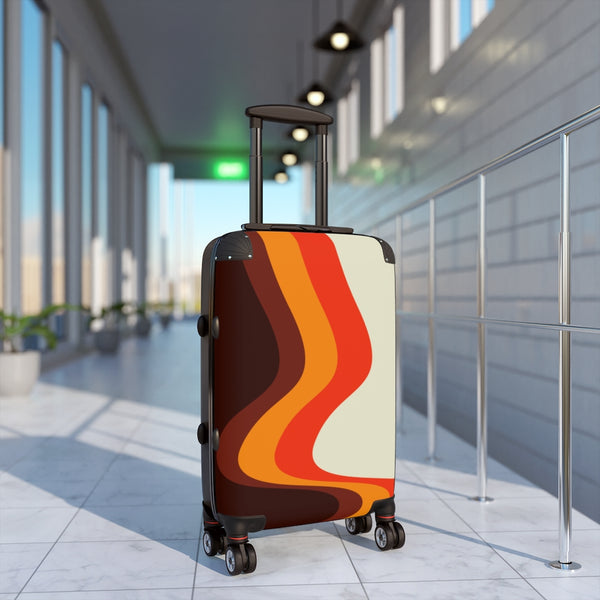 Groovy Retro Cabin Suitcase, Carry On Luggage
