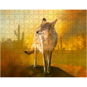 Jigsaw Puzzle, Wolf Desert Puzzle, Games, Family Fun, Puzzles