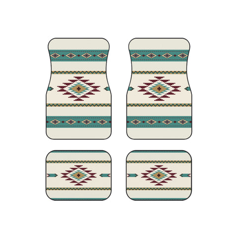 Southwestern Car Mats for SUV or Car Desert Dreamscape Print Aztec Car Mats