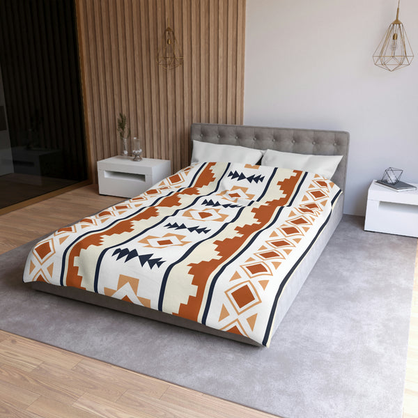 Duvet Cover Queen Twin or King, Microfiber Polyester Boho Southwestern