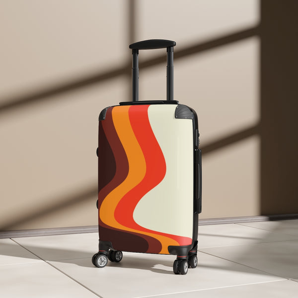 Groovy Retro Cabin Suitcase, Carry On Luggage