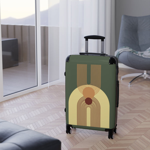 Cabin Suitcase Multiple Sizes Retro Luggage Built in Combination Lock