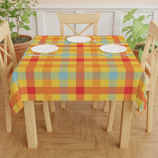 Gingham Checkered Retro Tablecloth