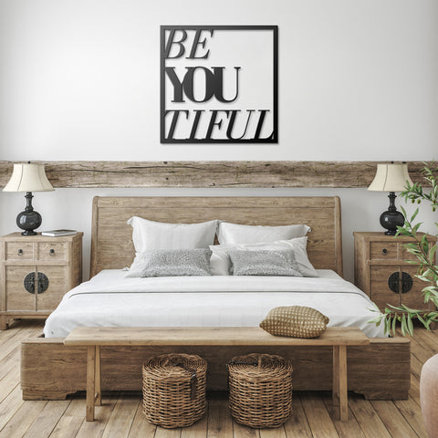 Beautiful Gifts for Friends, Self Empowering Artwork Steel Metal Art, Indoor or Outdoor