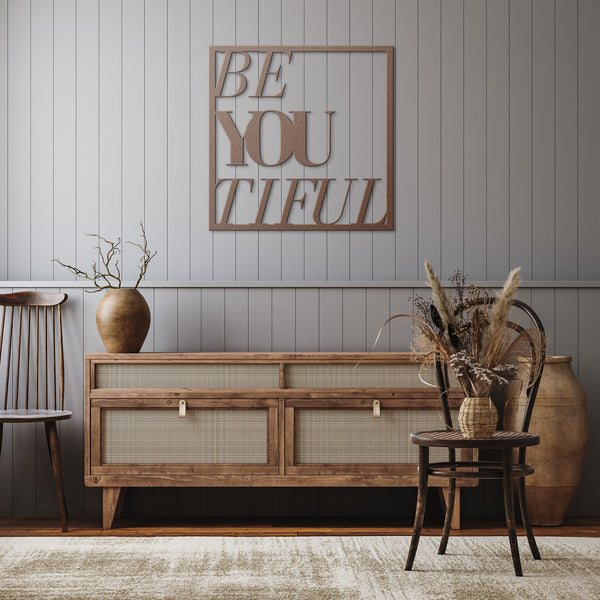 Beautiful Gifts for Friends, Self Empowering Artwork Steel Metal Art, Indoor or Outdoor