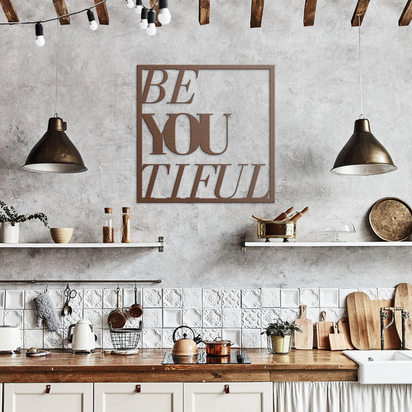Beautiful Gifts for Friends, Self Empowering Artwork Steel Metal Art, Indoor or Outdoor