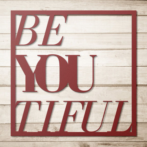 Beautiful Gifts for Friends, Self Empowering Artwork Steel Metal Art, Indoor or Outdoor