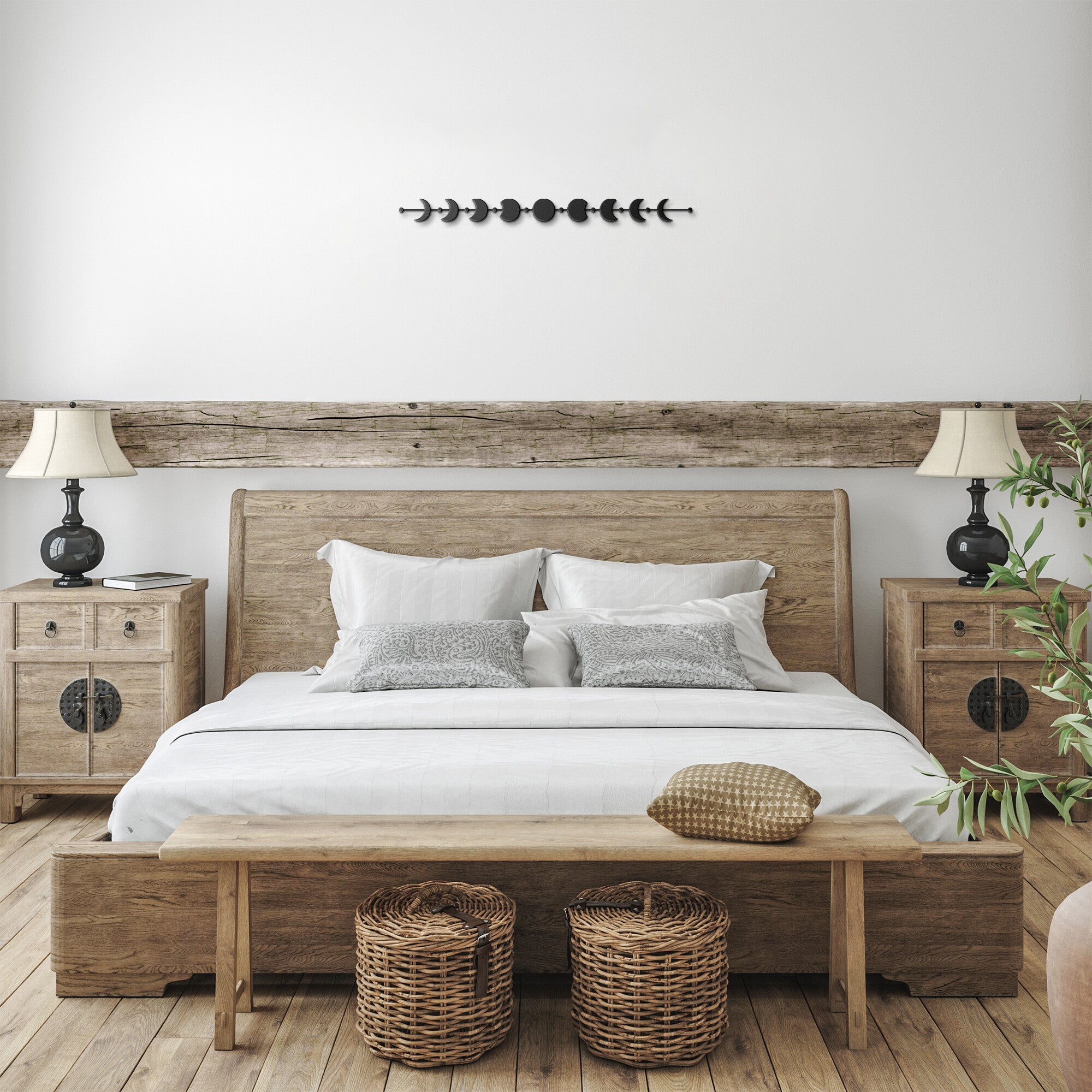 Celestial Moon Phases Metal Wall Art Decor