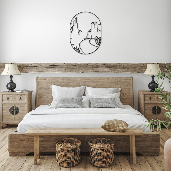 Desert Scene Metal Wall Art