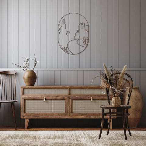 Desert Scene Metal Wall Art