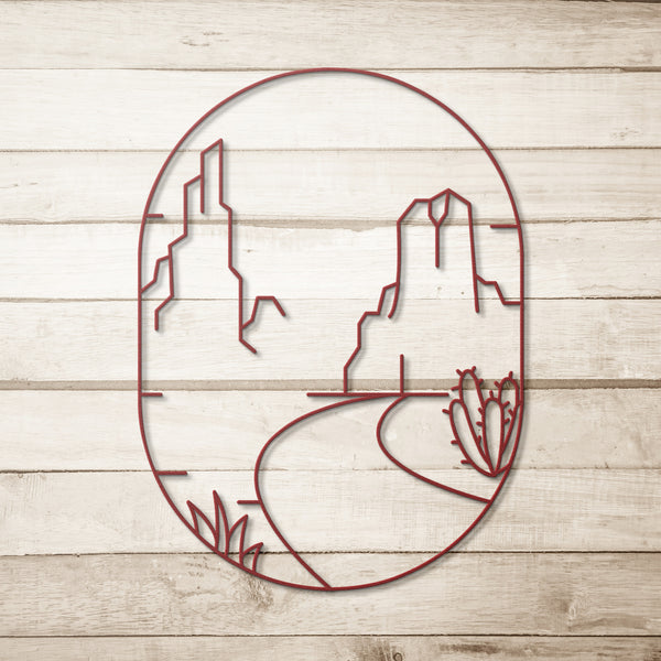 Desert Scene Metal Wall Art