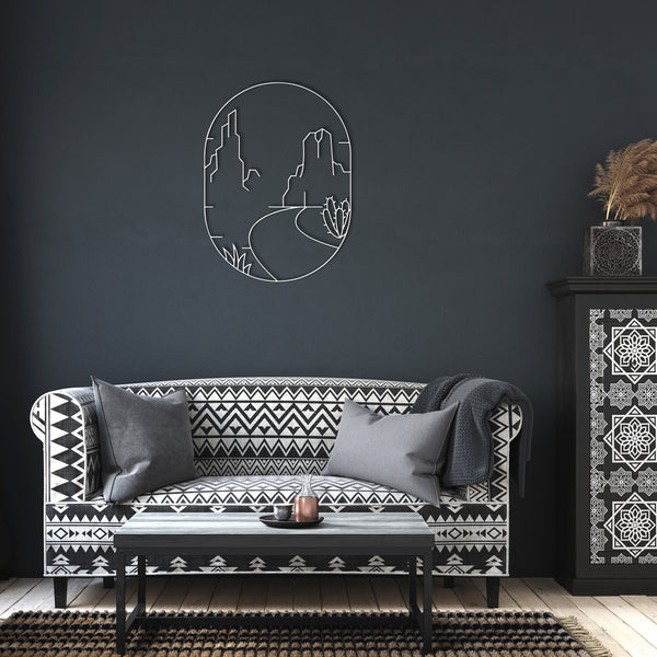 Desert Scene Metal Wall Art