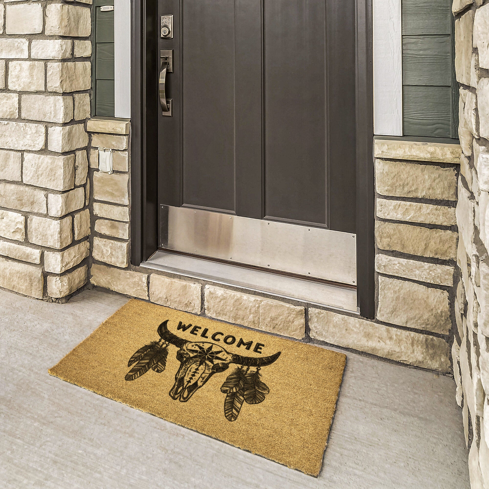 Farmhouse Boo Coir Door Mat