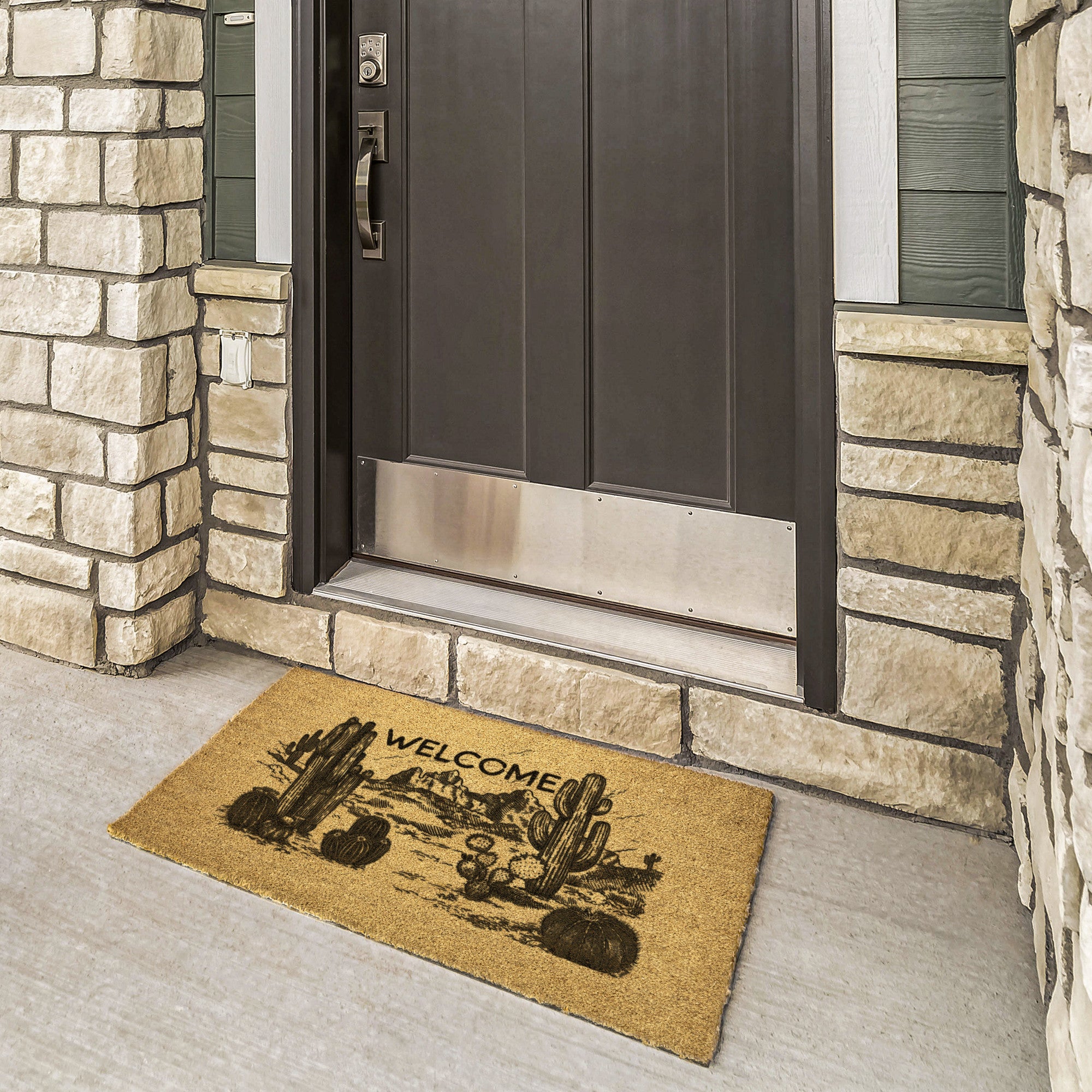 Door Mat Desert Scene Welcome Mat Outdoor Heavy Duty