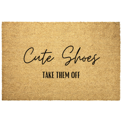 Funny Doormat Heavy Duty Welcome Mat, Take off Shoes