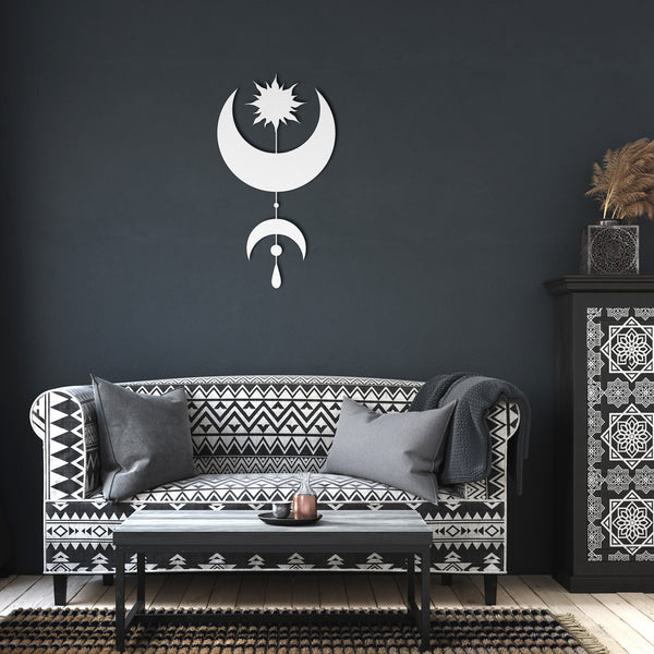 Metal Wall Art Celestial Eclectic Wall Decor