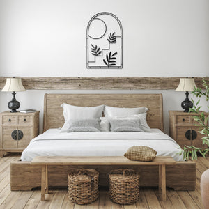 Modern Simplistic Metal Artwork Wall Decor Boho Decor Metal Wall Art Eclectic Decor, Indoor Outdoor Multiple Sizes & Colors