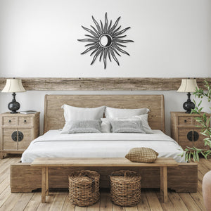Moon Sunburst Metal Wall Decor Wall Art for Home