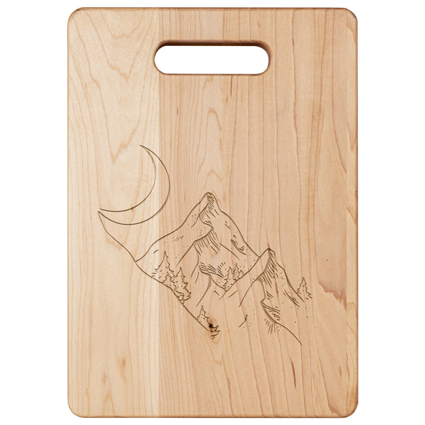 Moon Valley Cutting Board Maple Serving Board Kitchen Accessories Cabin Decor Lodge Decor