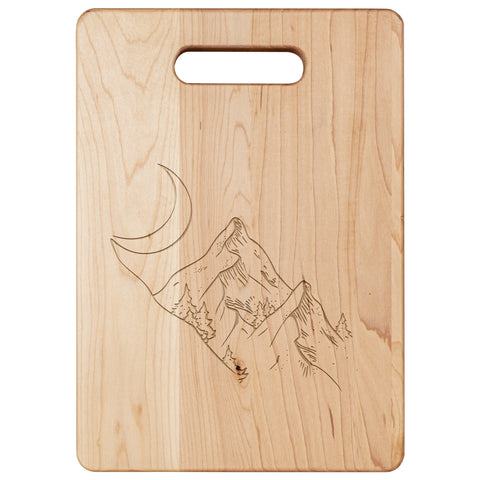 Moon Valley Cutting Board Maple Serving Board Kitchen Accessories Cabin Decor Lodge Decor